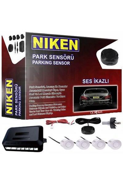 Niken Parking Sensor 22mm White Sensor with Sound Alert