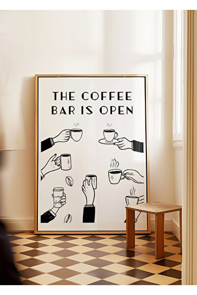 ARTHOUSECOLLECTIVE Kahve Posteri - Coffee Bar - Duvar Dekorasyonu - Tablo Ölçülerinde Çerçevesiz Poster