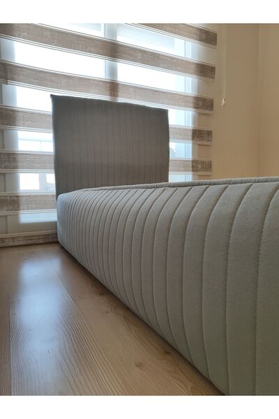 ByDekor Tasarım Sonne ÇİFT KİŞİLİK Baza Kenar KILIFI & Başlık KILIFI TAKIMI