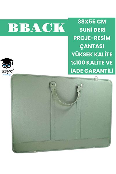 SEYFİKİRTASİYE 38X55 cm Artificial Leather - High Quality Project-Picture Bag