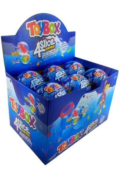Toybox 4 Dilim Sürpriz Yumurta 12 Adet (erkek)
