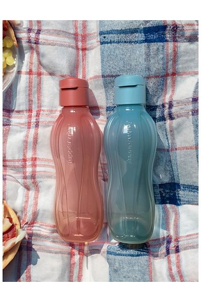 Tupperware Eco Bottle 750 ml Water Bottle Set of 2 Pink and Blue