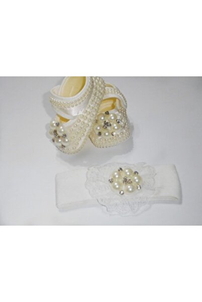 KARDEŞLER BABY Bebek Bandana Ayakkabı 2'li Set