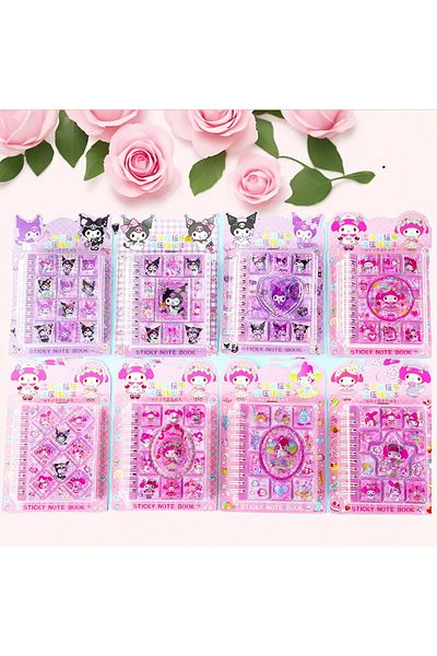ÖZ KIRTASİYE Kuromi My Melody - 1 bloc de note apoase cu capac