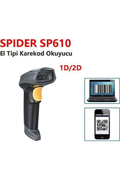 PERKON قارئ Spıder Sp610 USB 1d-2d (رمز الاستجابة السريعة)