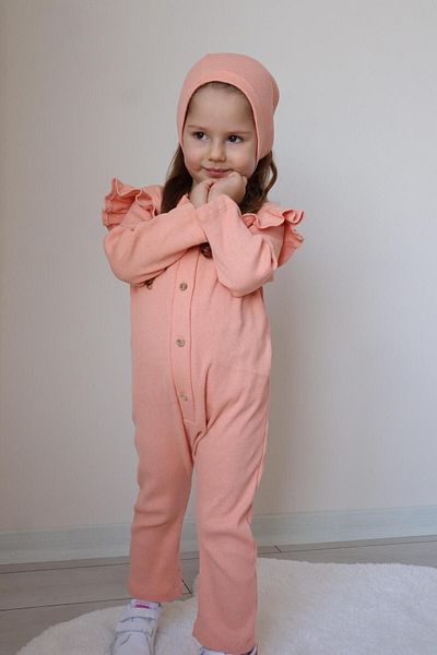 Süslüm Kids Beret Neck Collar Jumpsuit