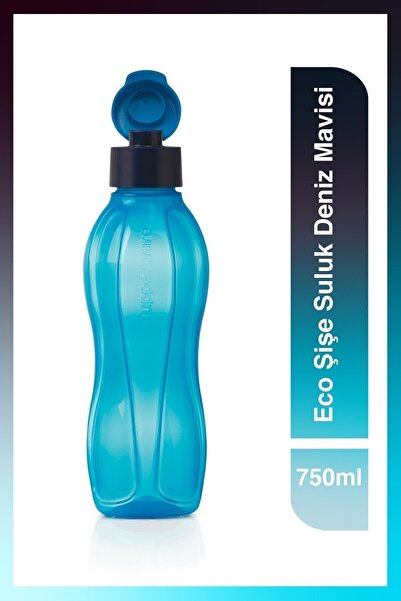 Tupperware Eco Şişe Suluk Kolay Kapak 750 ml Deniz Mavisi