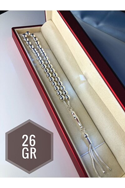 vogutima Erkek Gümüş Tespih • Küre Büyük Boy 26 gr Işıklı Kutuda Sevgiliye • ...