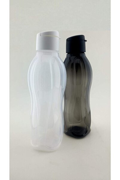 Tupperware Siyah Beyaz Eko Şişe 1 Lt