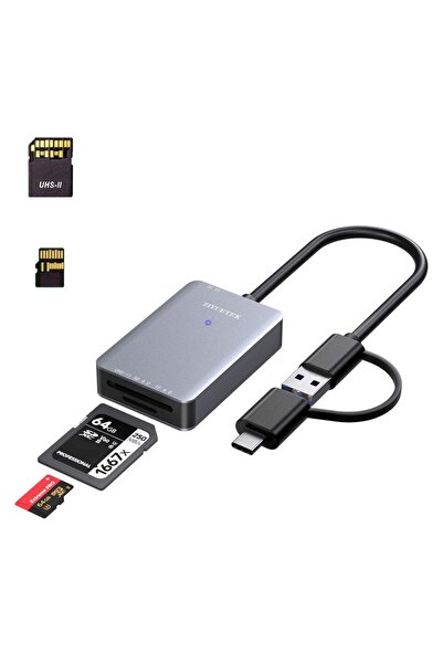 ARDSU UHS-II SD Kart Okuyucu USB C 500 M/S - Usb 3 Type-C Flash Bellek Dönüşt...