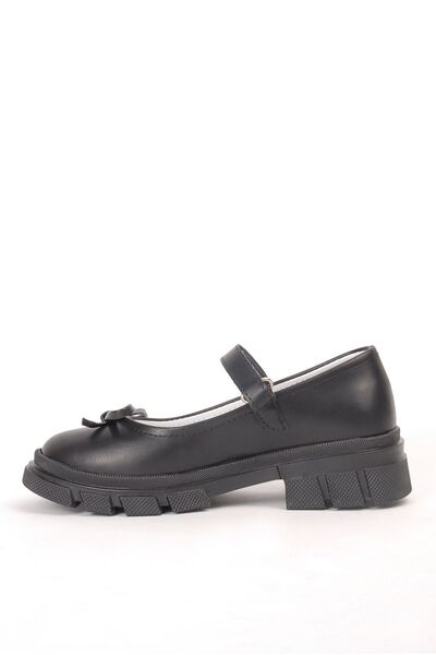 Rıdvan Çelik Black Casual Ballerinas and School Shoes for Girls