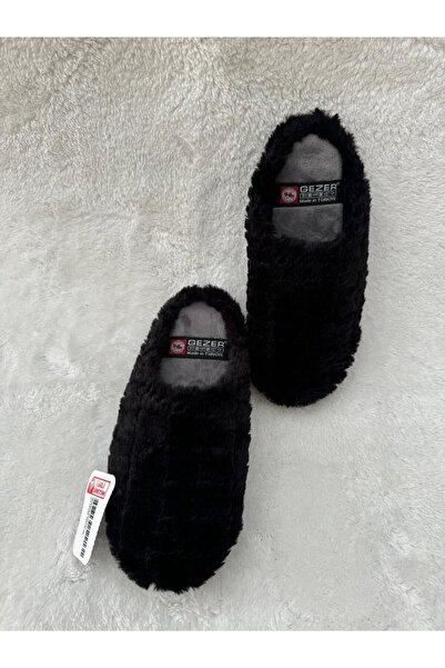MODA SENİ Зимни плюшени дамски чехли - меки и удобни черни вътрешни чехли