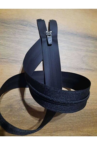 İMREN AKSESUAR Impermeabil T.10 Plastic Negru Fermoar Separat 70 Cm 2 Buc