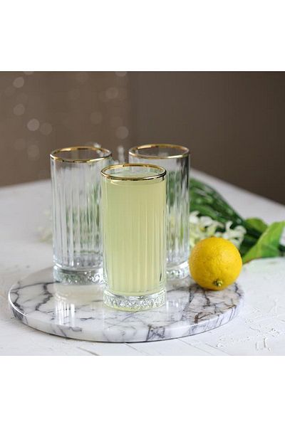 Paşabahçe 520125 Elysia Gold 6-Piece Soft Drink Glass 280cc