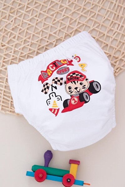 Bebelove Βρεφικό παντελόνι προπόνησης λευκό