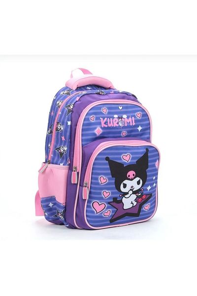 Kids Kuromi School Bag - Set of 3 Lunch Box and Pen Holder