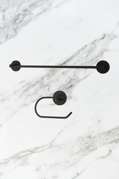 UG Home Suport pentru prosoape lung negru Umeraș pentru baie Set de 2 suporturi pentru șervețele de toaletă în aer liber