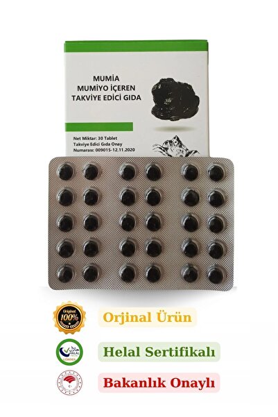 MUMİA Mumiyo (shilajit) %100 Saf 30'lu Tablet