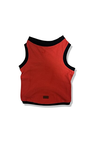Buddy Store قميص داخلي بدون طباعة باللون الأحمر - مقاس L للقطط والكلاب