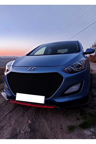 Asegaraj Universal Ön Tampon Altı Lip 4 Parça (Kırmızı) Ford Courier Uyumlu