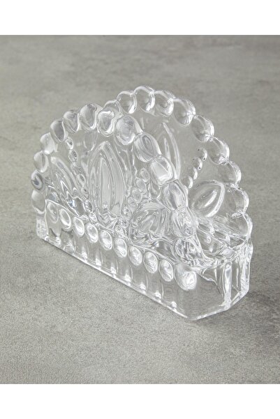 English Home Clear Meri Glass - Napkin Holder Design