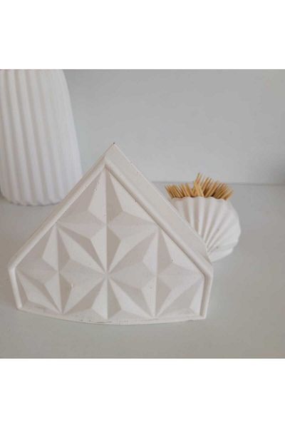 KARRA Concrete Napkin and Toothpick Holder Set - Bag