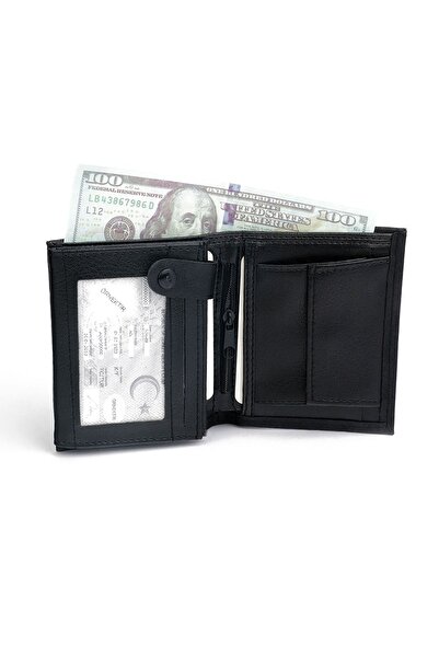 Monarch Ανδρικό πορτοφόλι με λεπτομέρεια Snap