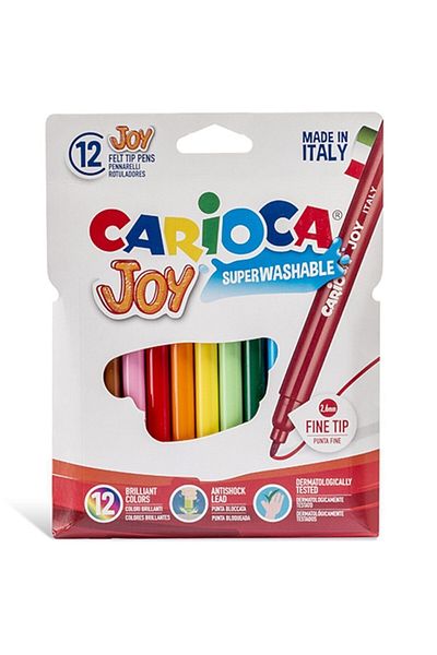 CARIOCA Super Washable Felt Crayons 12 Pieces