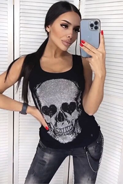 RICH GLAM Calze Society pentru femei cu design Crystal Stone Albastru și negru