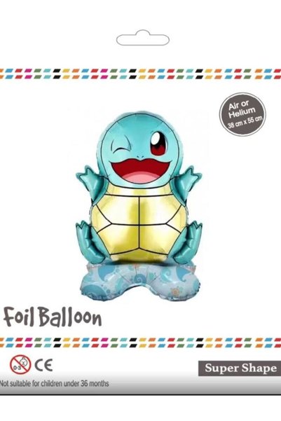 BEY AMBALAJ Pokemon Temalı Squirtle Standlı Kendinden Ayakta Durabilen Folyo ...