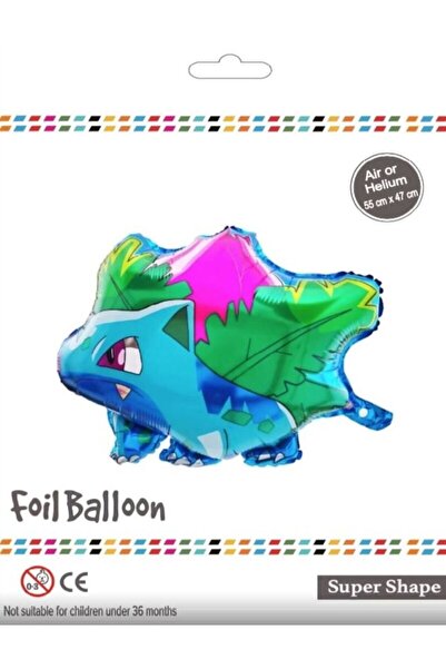 BEY AMBALAJ Pokemon Themed Balbazar Foil Balloon 55X47Cm
