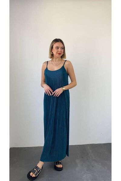 PADOVA Pleated Strappy Dress
