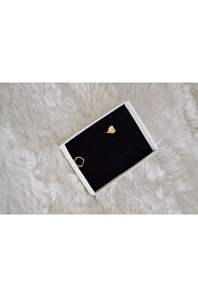 ATELİER GİZEM Xuping Kararmaz Kadın Tragus Piercing Çelik Kalp Küpe