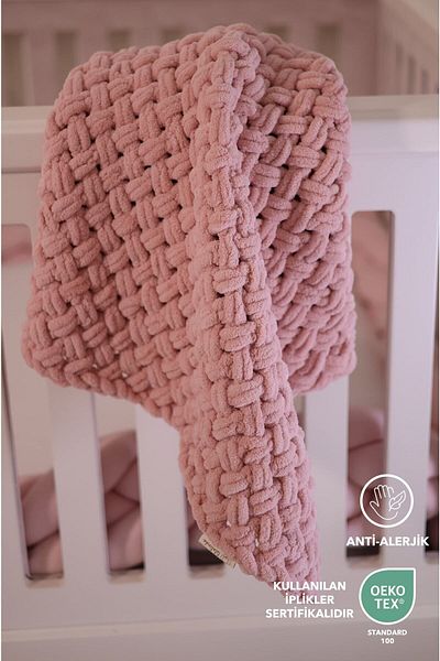 Lilalinda BABY PUFFY BLANKET Antiallergic-POWDER PINK