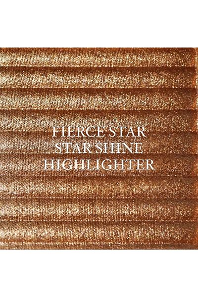 EDA LUXURY BEAUTY Vegan Shimmer Gold Bronzer - Fierce Star Shine Highlighter, Silky Satin