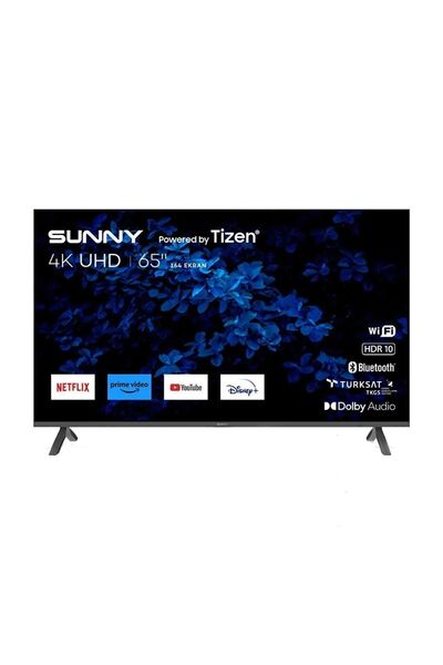 Sunny Sn65fmn503 4k Ultra Hd 65" 165 Ekran Uydu Alıcılı Smart Tizen Led Tv