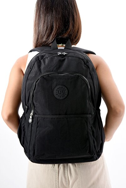 seyyah حقيبة ظهر مدرسية وحقيبة كمبيوتر متعددة الجيوب مصنوعة من قماش المظلة ال...