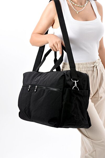 seyyah Çok Cepli Su Geçirmez Paraşüt Kumaş Spor, Seyahat Ve Omuz Çantası