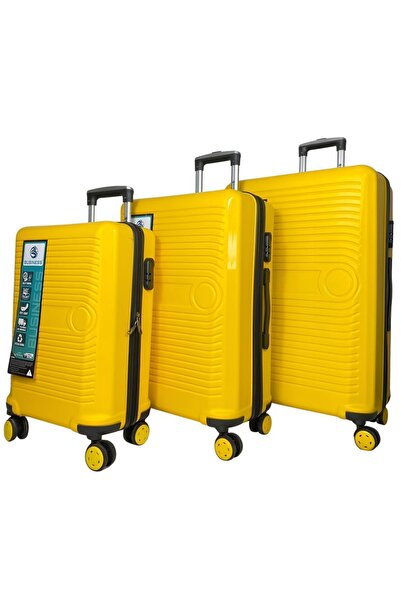 BUSİNES Silikon Kırılmaz Pp Polipropilen 3'lü Set Valiz