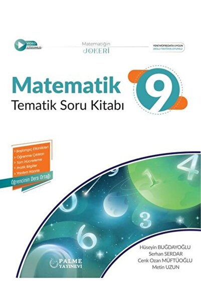 Palme Yayınevi Palme 9. Sınıf Matematik Joker Tematik Soru Kitabı Palme Yayınları
