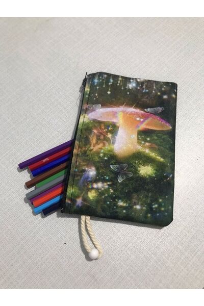 owl bag حامل قلم من القماش بتصميم الفطر السحري من Fairycore - محفظة