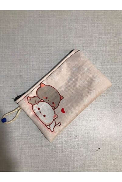 owl bag Сладък платнен калъф-портфейл с шарени котки с любовници