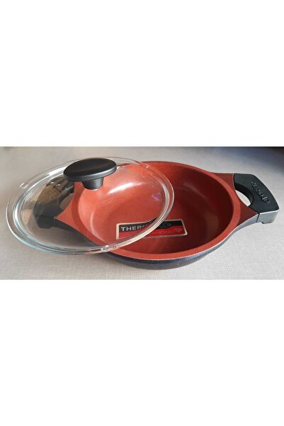 ThermoAD Cast Iron 20 Cm Red Diamond Saucepan with Lid