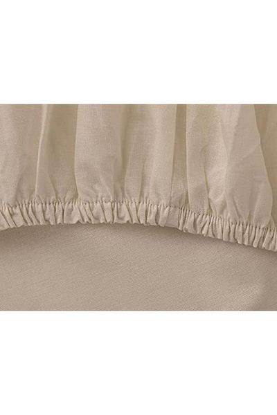 Peak Shine 160x200 Cm Brown Colored Flat Elastic Sheet