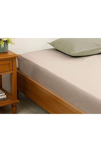 Peak Shine 160x200 Cm Brown Colored Flat Elastic Sheet