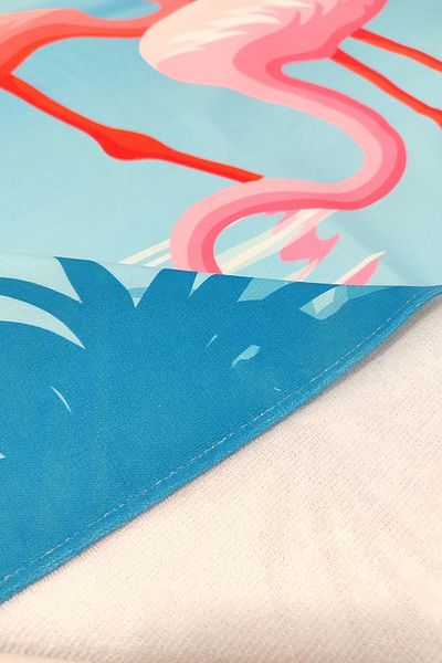 VEVİEN HOME Prosop de plajă Flamingo Imprimat Digital 75x150 Cm