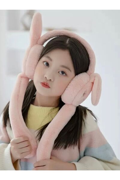 accessoriesbyazize Peluş Oynar Mekanizmalı Sesli Lüxury Kulaklık