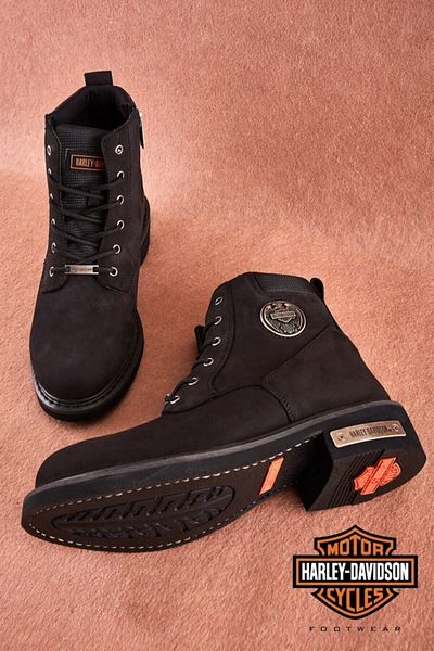 Harley Davidson Δερμάτινες Μπότες - Λαστιχένια Σόλα