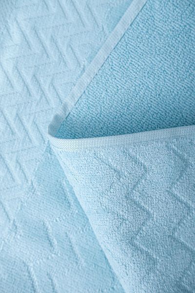 VEVİEN HOME Design special - Halat de baie jacquard din catifea extra moale 100% bumbac Albastru deschis