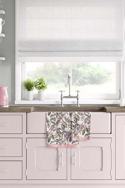 VEVİEN HOME منشفة مطبخ مزخرفة بنمط Fiore مقاس 35 × 50 سم قماش للتجفيف (يشمل العبوة: 1 منشفة مطبخ)